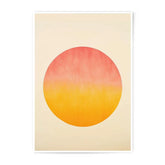 Sunset Photographic Print, Abstract Circle Art, Modern Wall Decor, Minimalist Print, Warm Tones Print, Home Decor, Art Print - Tawshia